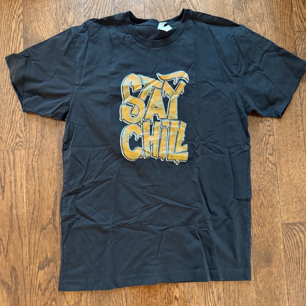 Bella Canvas Black 'Stay Chill’ Graphic Tee- Size L - cotton